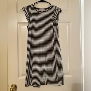 Michael Kors Grey and White Striped dress